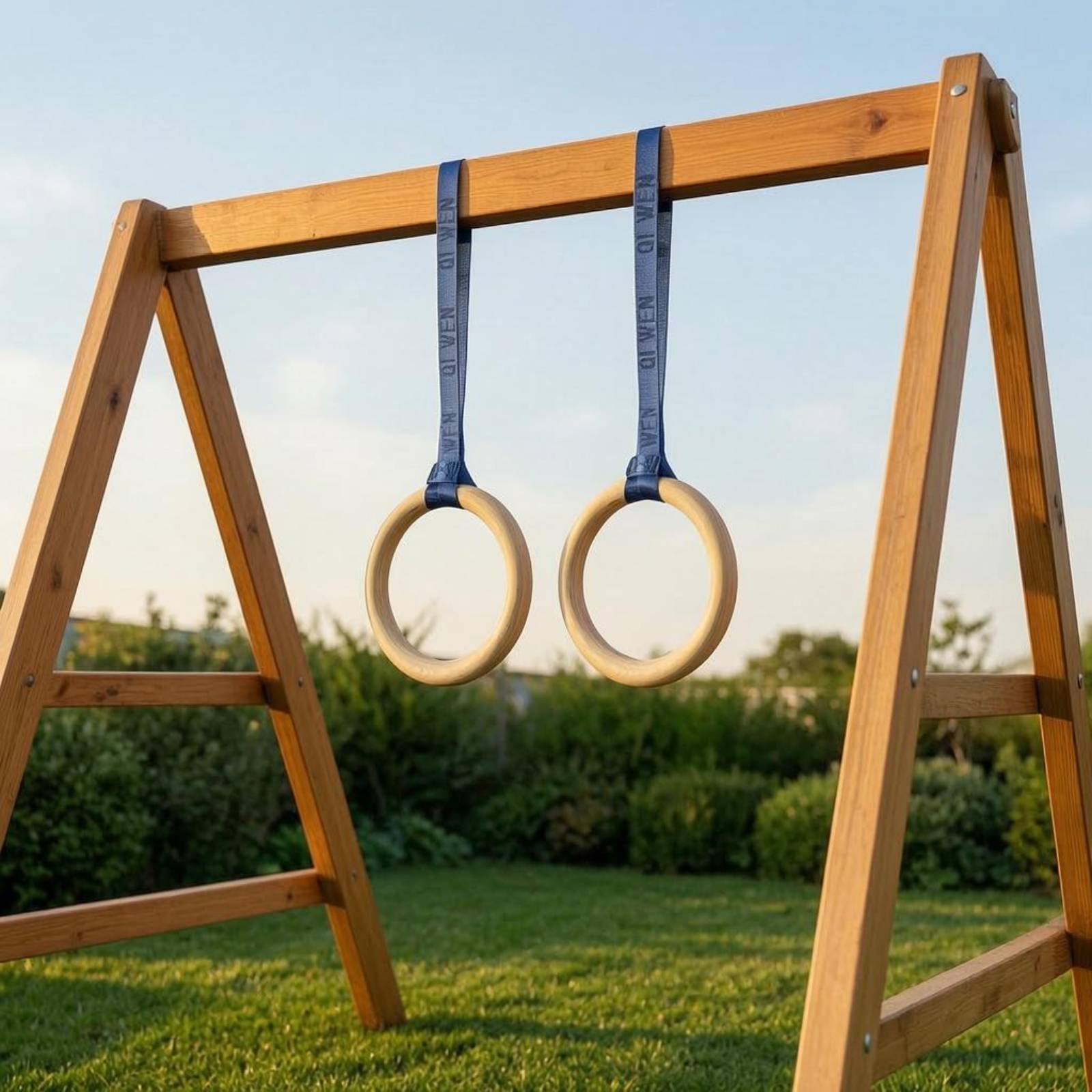 Gymnastic Ring Wood - ห่วงออกกำลังกายไม้แบบถัก ห่วงออกกำลังกายไม้ อุปกรณ์ออกกำลังกาย