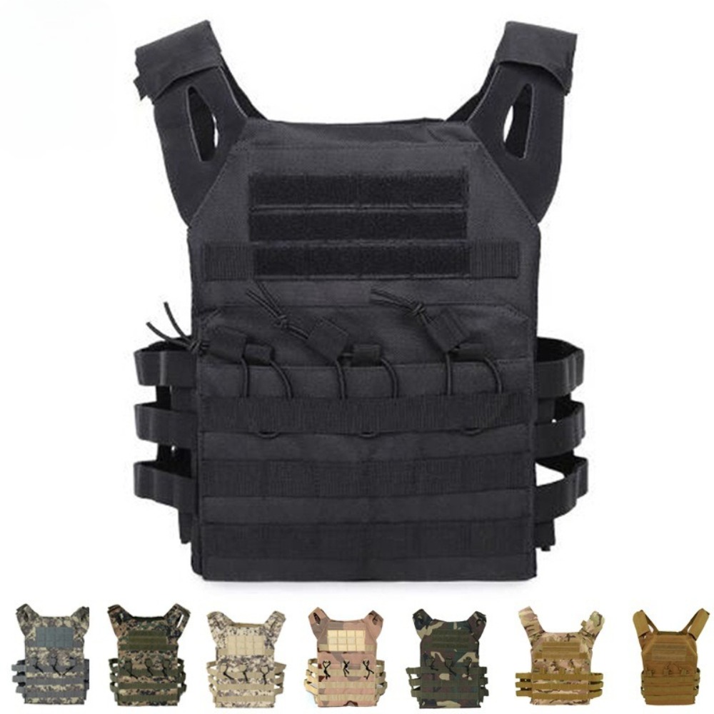 Crossfit Weight Vest - เสื้อกั๊กยุทธวิธีไนลอน MOLLE สำหรับแอร์ซอฟท์ เพนท์บอล ล่าสัตว์ เสื้อกั๊กแบบรับน้ำหนักสำหรับการต่อสู้กลางแจ้ง