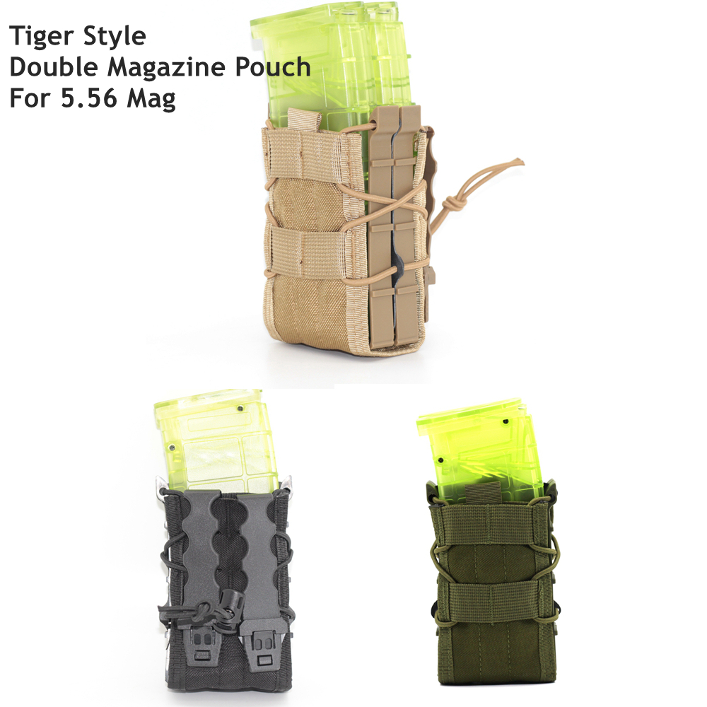 Crossfit Weight Vest - กระเป๋าเก็บนิตยสารยุทธวิธีกลางแจ้ง 5.56 แบบยืดหยุ่นสองชั้น พร้อมเข็มขัด CS และเสื้อกั๊ก