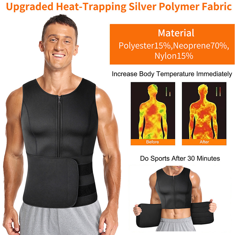 ผู้ชาย Neoprene ซาวน่าซิปเอวเท - Crossfit Weight Vest บทวิจารณ์และราคา