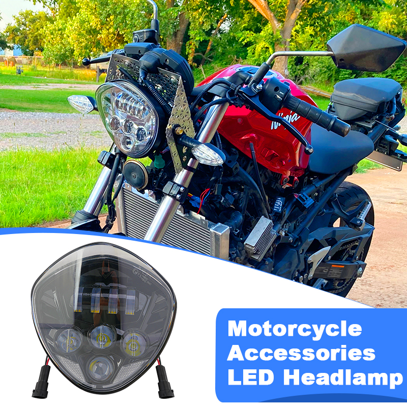 ชุดไฟหน้ารถจักรยานยนต์ LED สีด - Crossfit Victory บทวิจารณ์และราคา