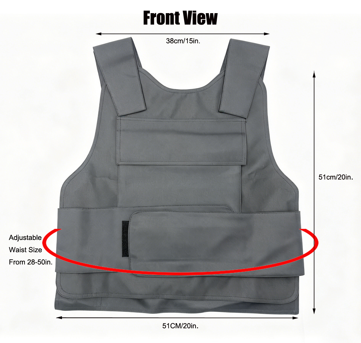 เสื้อกั๊กยุทธวิธีแบบยูนิเซ็กซ์ - Crossfit Weight Vest บทวิจารณ์และราคา