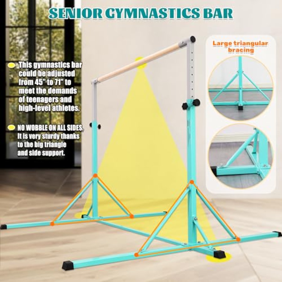 บาร์โหนสำหรับออกกำลังกายที่บ้า - Gymnastic Ring Wood บทวิจารณ์และราคา