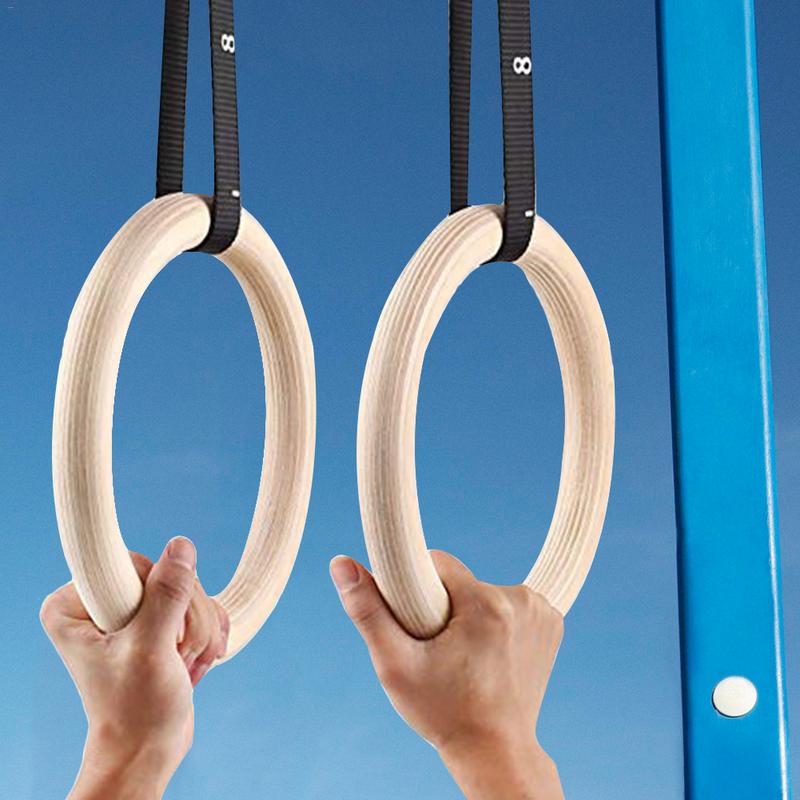 1 ชิ้นไม้เบิร์ชแหวนยิมนาสติกดึ - Gymnastic Ring Wood บทวิจารณ์และราคา