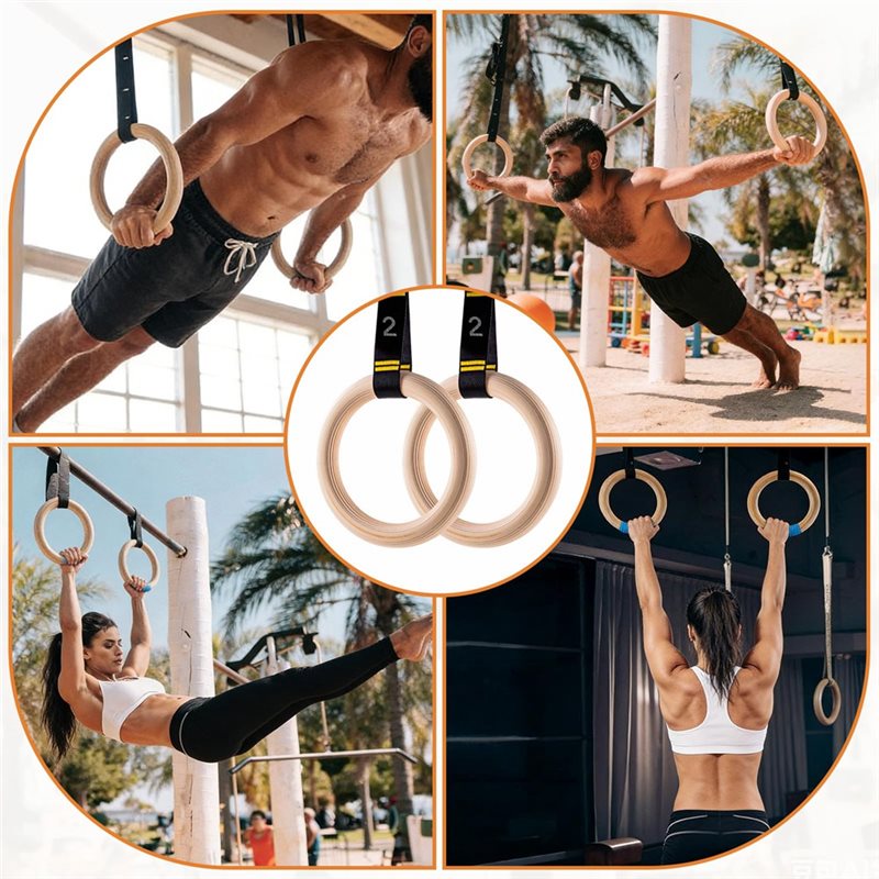 ห่วงยิมนาสติกไม้ขนาด 1.25 นิ้ว - Gymnastic Ring Wood บทวิจารณ์และราคา